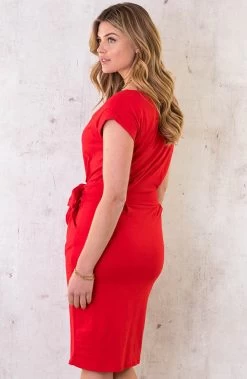 Femme Fatale Jurk Rood -Kleding Promotie Winkel Femme Fatale Jurk Rood 4 586x900 2