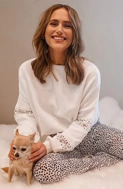 Flared Broek Cheetah Creme -Kleding Promotie Winkel Flared Broek Cheetah Creme 586x900 1