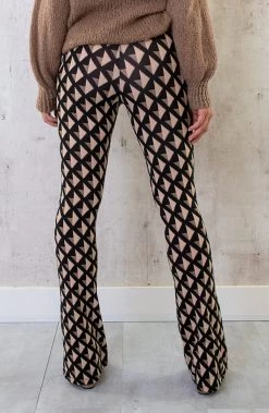 Flared Broek Square Black -Kleding Promotie Winkel Flared Broek Square Black 4 586x900 1