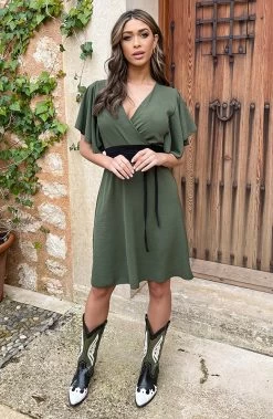 Florence Jurk Army 2.0 -Kleding Promotie Winkel Florence Jurk Army 2 3 586x900 1