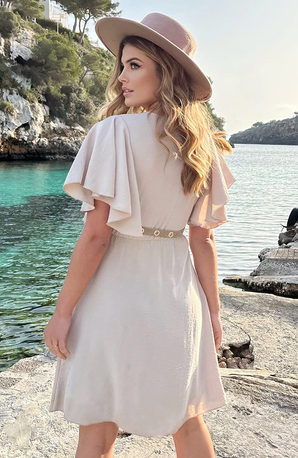 Florence Jurk Beige 2.0 8 Florence Jurk Beige 2.0 - Afbeelding 6