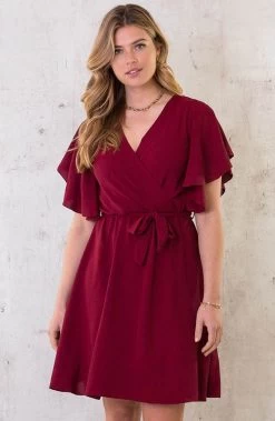Musthave Deal Florence Jurken -Kleding Promotie Winkel Florence Jurk Bordeaux 2 3 586x900 1
