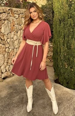 Hoge Cowboyboots Beige 13 Hoge Cowboyboots Beige -Kleding Promotie Winkel Florence Jurk Dust Roze 2 2 586x900 3