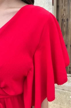 Florence Jurk Rood 2.0 -Kleding Promotie Winkel Florence Jurk Rood 2 1 586x900 1