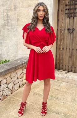 Florence Jurk Rood 2.0 -Kleding Promotie Winkel Florence Jurk Rood 2 2 586x900 1