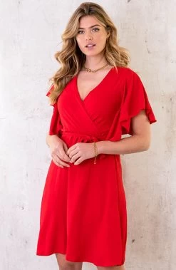 Florence Jurk Rood 2.0 -Kleding Promotie Winkel Florence Jurk Rood 2.0 3 586x900 1