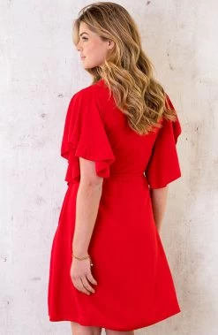 Florence Jurk Rood 2.0 -Kleding Promotie Winkel Florence Jurk Rood 2.0 5 586x900 1