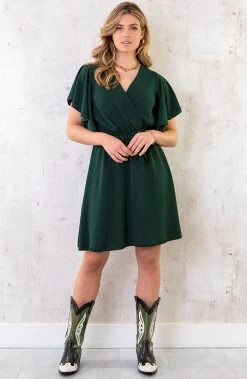 Florence Jurk Smaragd 2.0 -Kleding Promotie Winkel Florence Jurk Smaragd 1 586x900 1