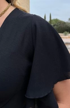 Florence Jurk Zwart 2.0 -Kleding Promotie Winkel Florence Jurk Zwart 2 1 586x900 1