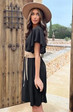 Florence Jurk Zwart 2.0 -Kleding Promotie Winkel Florence Jurk Zwart 2 3 1 586x900 1