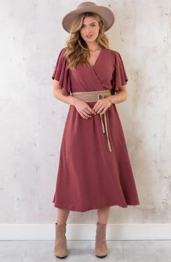 Florence Midi Jurk Dust Roze 20 Florence Midi Jurk Dust Roze -Kleding Promotie Winkel Florence Midi Jurk Dust Roze 1 586x900 1