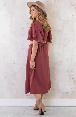 Florence Midi Jurk Dust Roze 22 Florence Midi Jurk Dust Roze -Kleding Promotie Winkel Florence Midi Jurk Dust Roze 4 586x900 2