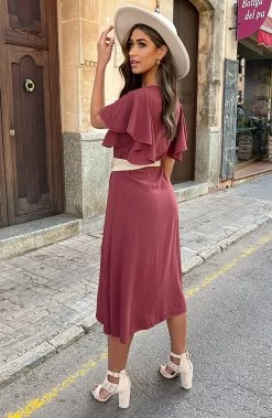 Florence Midi Jurk Dust Roze 16 Florence Midi Jurk Dust Roze -Kleding Promotie Winkel Florence Midi Jurk Dust Roze 5 586x900 1