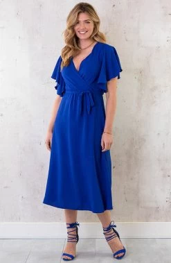 Florence Midi Jurk Kobalt -Kleding Promotie Winkel Florence Midi Jurk Kobalt 1 586x900 2