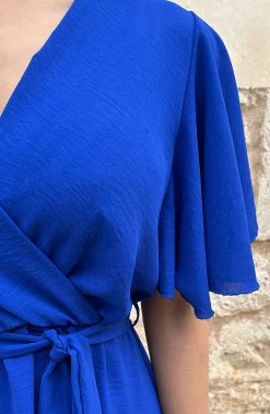 Florence Midi Jurk Kobalt -Kleding Promotie Winkel Florence Midi Jurk Kobalt 12 586x900 1