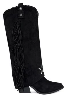 Fringe Star Laarzen Zwart