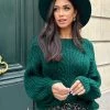 Gebreide Boothals Trui Smaragd -Kleding Promotie Winkel Gebreide Boothals Trui Smaragd 7 1 586x900 1