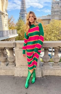 Cowboylaarzen Metallic Green 19 Cowboylaarzen Metallic Green -Kleding Promotie Winkel Gebreide Strepen Jurk Roze Groen 4 586x900 1