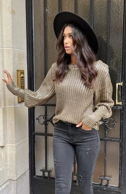 Gebreide Trui Metallic Gold 11 Gebreide Trui Metallic Gold -Kleding Promotie Winkel Gebreide Trui Metallic Gold 5 586x900 1