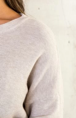 Gebreide Tuniek Beige -Kleding Promotie Winkel Gebreide Tuniek Beige 1 1 586x900 1