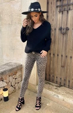 Gebreide V-hals Trui Zwart -Kleding Promotie Winkel Gebreide V hals Trui Zwart 5 586x900 2