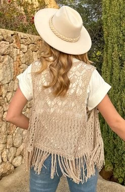 Gehaakt Gilet Fringe Lurex Goud -Kleding Promotie Winkel Gehaakt Gilet Fringe Lurex Goud 2 2 586x900 1