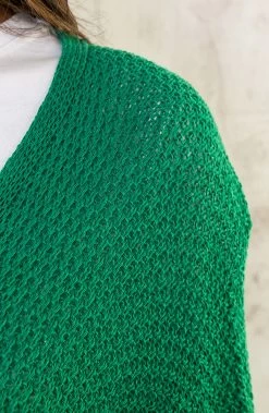 Gehaakt Vest Basic Bright Green -Kleding Promotie Winkel Gehaakt Vest Basic Bright Green 1 586x900 1