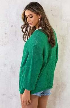 Gehaakt Vest Basic Bright Green -Kleding Promotie Winkel Gehaakt Vest Basic Bright Green 6 586x900 1