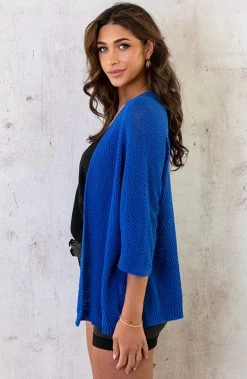 Gehaakt Vest Basic Kobalt -Kleding Promotie Winkel Gehaakt Vest Basic Kobalt 3 586x900 1