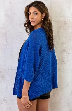 Gehaakt Vest Basic Kobalt -Kleding Promotie Winkel Gehaakt Vest Basic Kobalt 4 586x900 1