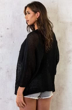 Gehaakt Vest Basic Zwart -Kleding Promotie Winkel Gehaakt Vest Basic Zwart 7 586x900 1