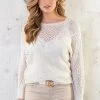 Gehaakte Lurex Top Longsleeve Ecru -Kleding Promotie Winkel Gehaakte Lurex Top Longsleeve Ecru 1 586x900 1