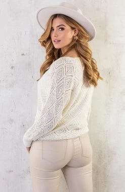Gehaakte Lurex Top Longsleeve Ecru -Kleding Promotie Winkel Gehaakte Lurex Top Longsleeve Ecru 4 586x900 1