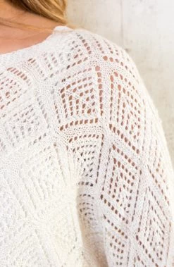 Gehaakte Lurex Top Longsleeve Ecru -Kleding Promotie Winkel Gehaakte Lurex Top Longsleeve Ecru 586x900 1