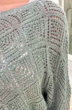 Gehaakte Lurex Top Longsleeve Mint -Kleding Promotie Winkel Gehaakte Lurex Top Longsleeve Mint 1 586x900 1