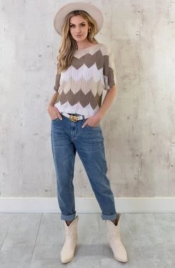 Gehaakte Trui Zigzag Beige -Kleding Promotie Winkel Gehaakte Trui Zigzag Beige 2 586x900 1