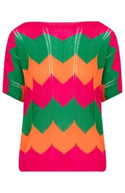 Gehaakte Trui Zigzag Multicolor 15 Gehaakte Trui Zigzag Multicolor -Kleding Promotie Winkel Gehaakte Trui Zigzag Multicolor 1 586x900 1