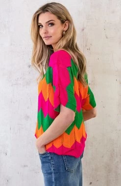 Gehaakte Trui Zigzag Multicolor 12 Gehaakte Trui Zigzag Multicolor -Kleding Promotie Winkel Gehaakte Trui Zigzag Multicolor 2 1 586x900 1