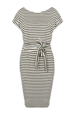 Gestreepte Jurk Groen Wit -Kleding Promotie Winkel Gestreepte Jurk Groen Wit 586x900 1