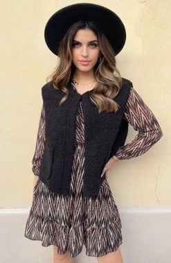 Gilet Pocket Teddy Zwart -Kleding Promotie Winkel Gilet Pocket Teddy Zwart 1 1 586x900 1