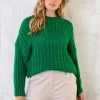 Grofgebreide Oversized Trui Bright Green -Kleding Promotie Winkel Grofgebreide Oversized Trui Bright Green 6 586x900 1