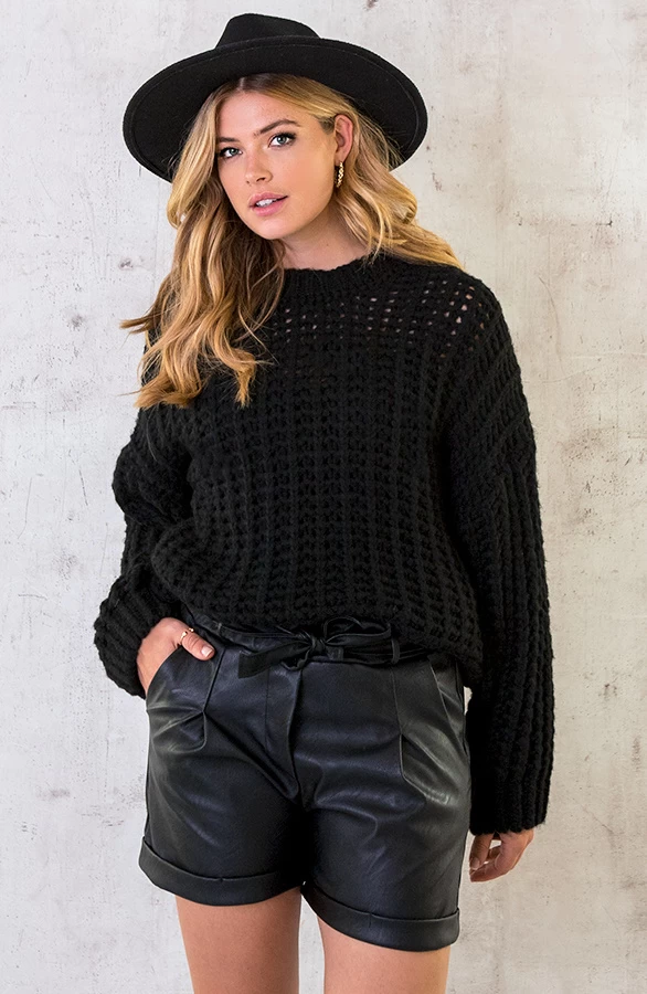 Leren Shorts Met Strik 9 Leren Shorts Met Strik - Afbeelding 7