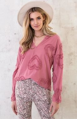 Hartjes Blouse Dust Pink -Kleding Promotie Winkel Hartjes Blouse Dust Pink 4 586x900 1