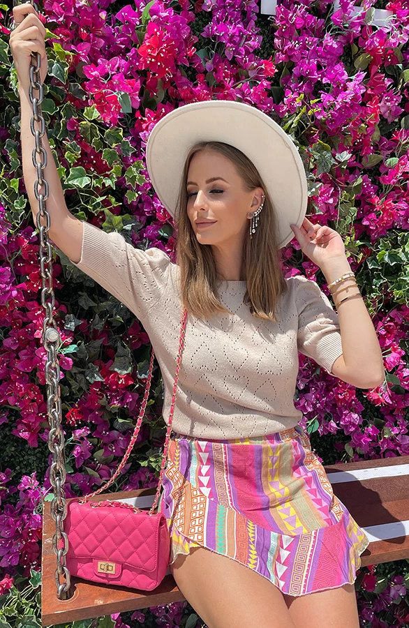 Hartjes Knitted Pofmouwen Top Beige 8 Hartjes Knitted Pofmouwen Top Beige - Afbeelding 7