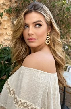 Hartjes Oorbellen Goud -Kleding Promotie Winkel Hartjes Oorbellen Goud 3 586x900 1