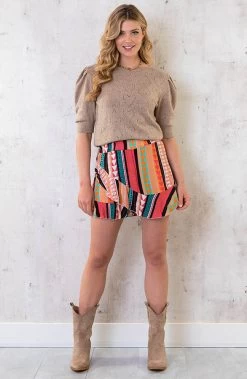 Aztec Skort Black -Kleding Promotie Winkel IMG8091 586x900 1