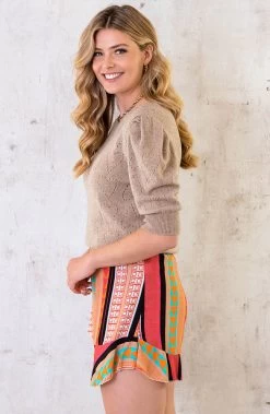 Aztec Skort Black -Kleding Promotie Winkel IMG8103 586x900 1