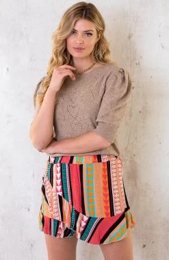 Aztec Skort Black -Kleding Promotie Winkel IMG8115 586x900 1