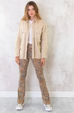 Ibiza Tassel Jacket Oversized Beige -Kleding Promotie Winkel Ibiza Tassel Jacket Beige 2 586x900 1