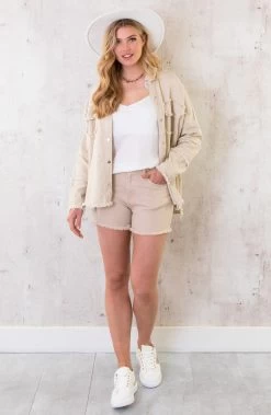 Ibiza Tassel Jacket Oversized Beige -Kleding Promotie Winkel Ibiza Tassel Jacket Oversized Beige 7 586x900 1